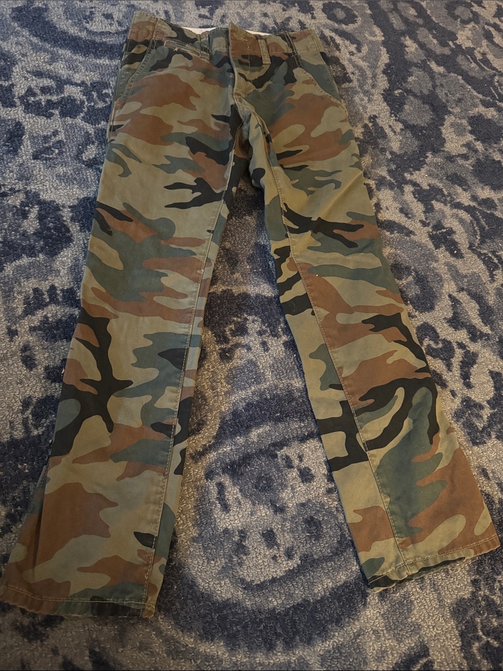 GapKids Camouflage Straight-Leg Pants in Green and Brown